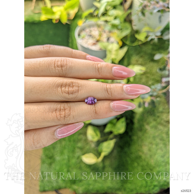 1.36 Ct. Purple Sapphire from Ceylon (Sri Lanka)