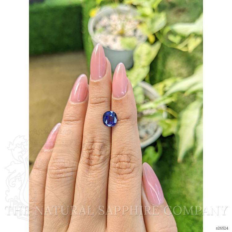 2.05 Ct. Blue Sapphire from Ceylon (Sri Lanka)