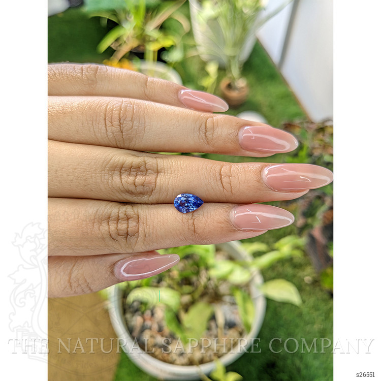1.58 Ct. Blue Sapphire from Ceylon (Sri Lanka)