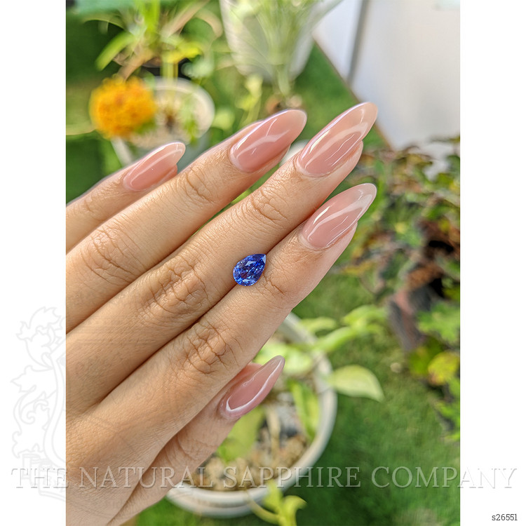 1.58 Ct. Blue Sapphire from Ceylon (Sri Lanka)