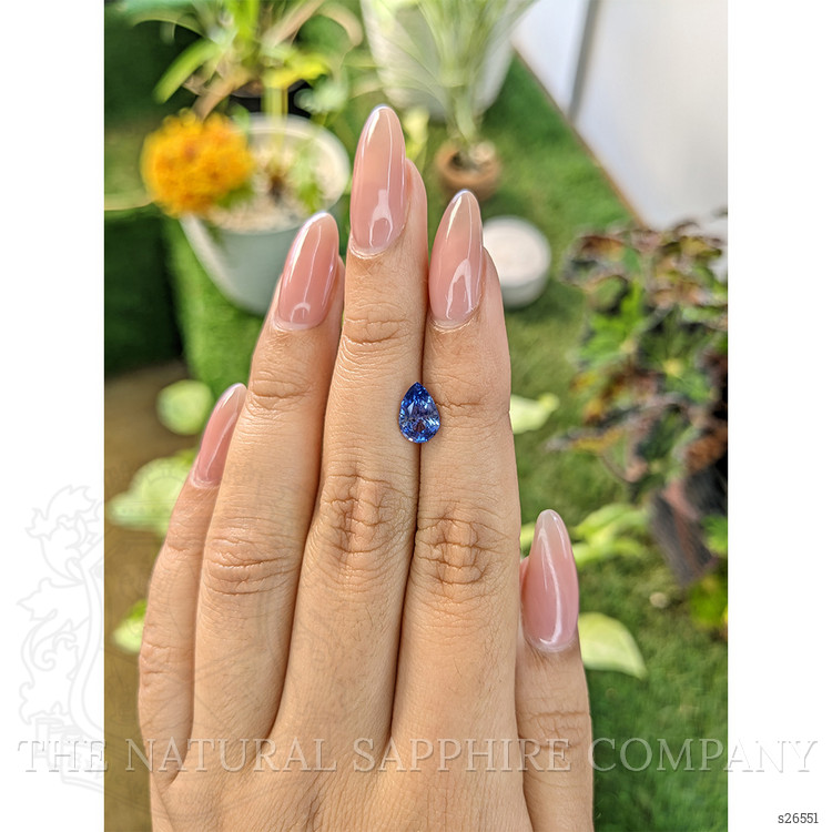 1.58 Ct. Blue Sapphire from Ceylon (Sri Lanka)