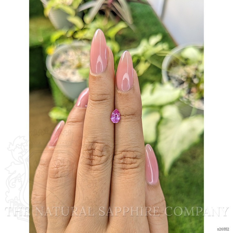 0.64 Ct. Purplish Pink Sapphire from Ceylon (Sri Lanka)