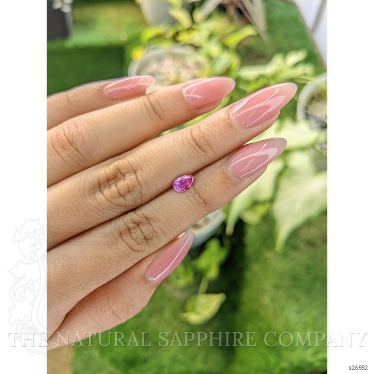 0.64 Ct. Purplish Pink Sapphire from Ceylon (Sri Lanka)