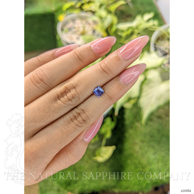 0.71 Ct. Blue Sapphire from Ceylon (Sri Lanka)