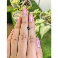 0.73 Ct. Bluish Green Sapphire from Ceylon (Sri Lanka) Life Style