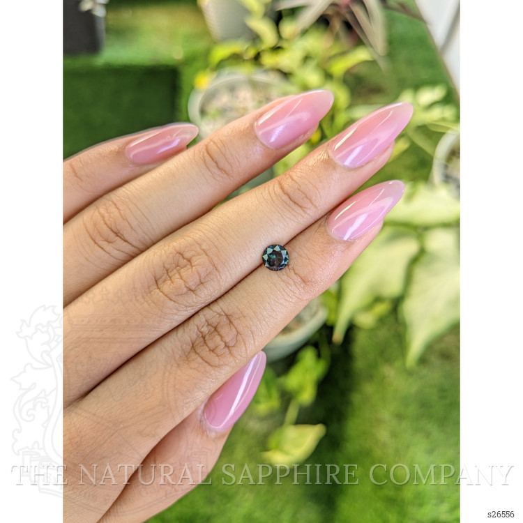 0.73 Ct. Bluish Green Sapphire from Ceylon (Sri Lanka)