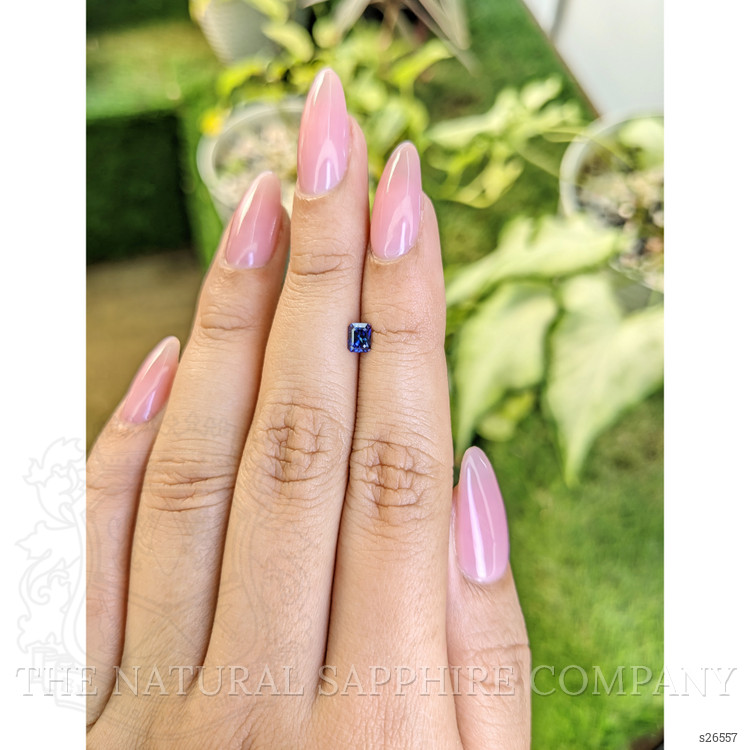 0.42 Ct. Blue Sapphire from Ceylon (Sri Lanka)