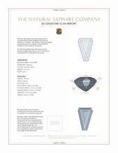 0.42 Ct. Greenish Yellow Sapphire from Ceylon (Sri Lanka) 3 D Scan Report