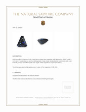 0.45 Ct. Blue Sapphire from Ceylon (Sri Lanka) Appraisal