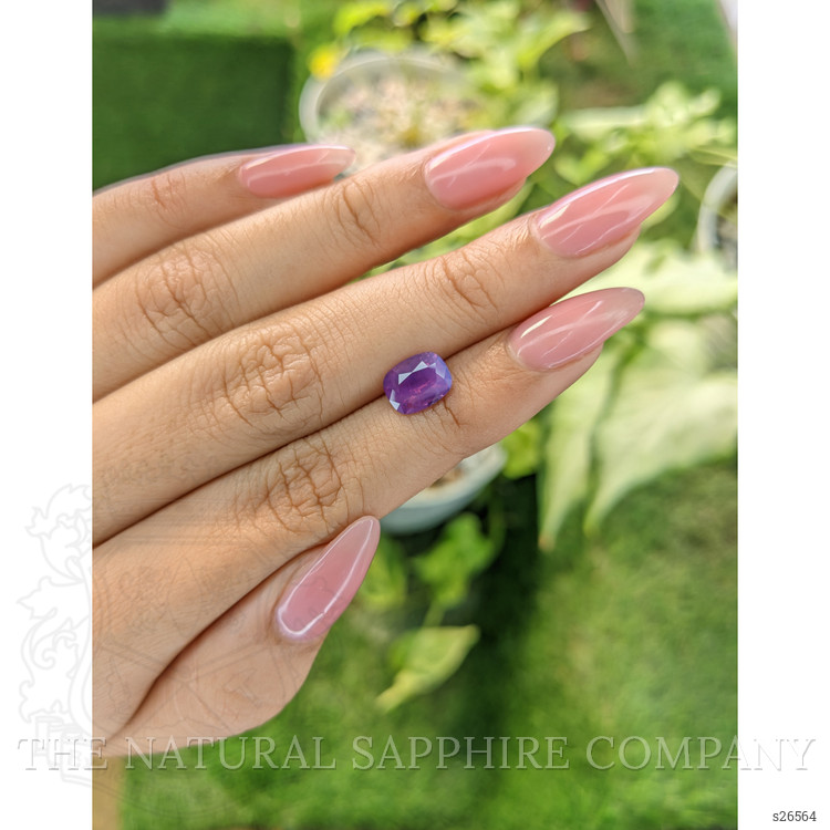 2.08 Ct. Pinkish Purple Sapphire from Ceylon (Sri Lanka)