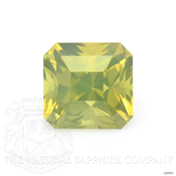 0.50 Ct. Greenish Yellow Sapphire from Ceylon (Sri Lanka)