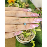 0.85 Ct. Bluish Green Sapphire from Ceylon (Sri Lanka) Life Style