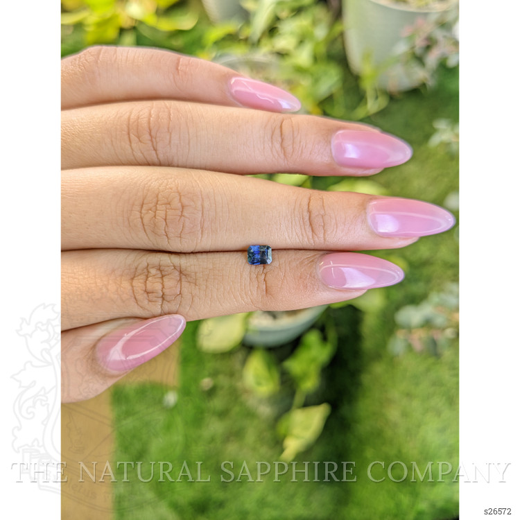 0.42 Ct. Greenish Blue Sapphire from Ceylon (Sri Lanka)