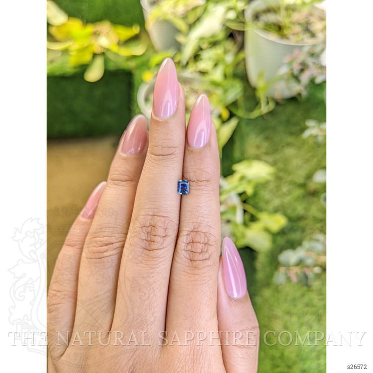 0.42 Ct. Greenish Blue Sapphire from Ceylon (Sri Lanka)