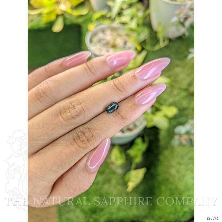 1.20 Ct. Bluish Green Sapphire from Ceylon (Sri Lanka)