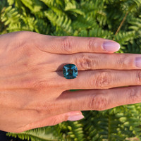 9.02 Ct. Green Sapphire from Madagascar Life Style