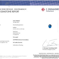 6.16 Ct. Blue Sapphire from Ceylon (Sri Lanka) Scan Report