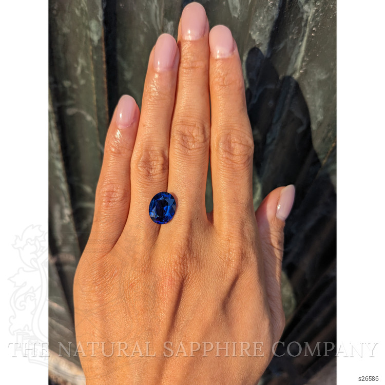 6.16 Ct. Blue Sapphire from Ceylon (Sri Lanka)