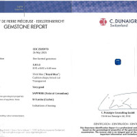 5.01 Ct. Blue Sapphire from Ceylon (Sri Lanka) Scan Report