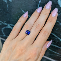 2.06 Ct. Blue Sapphire from Ceylon (Sri Lanka) Life Style