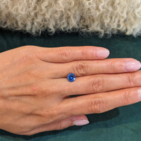 2.09 Ct. Blue Sapphire from Ceylon (Sri Lanka) Life Style
