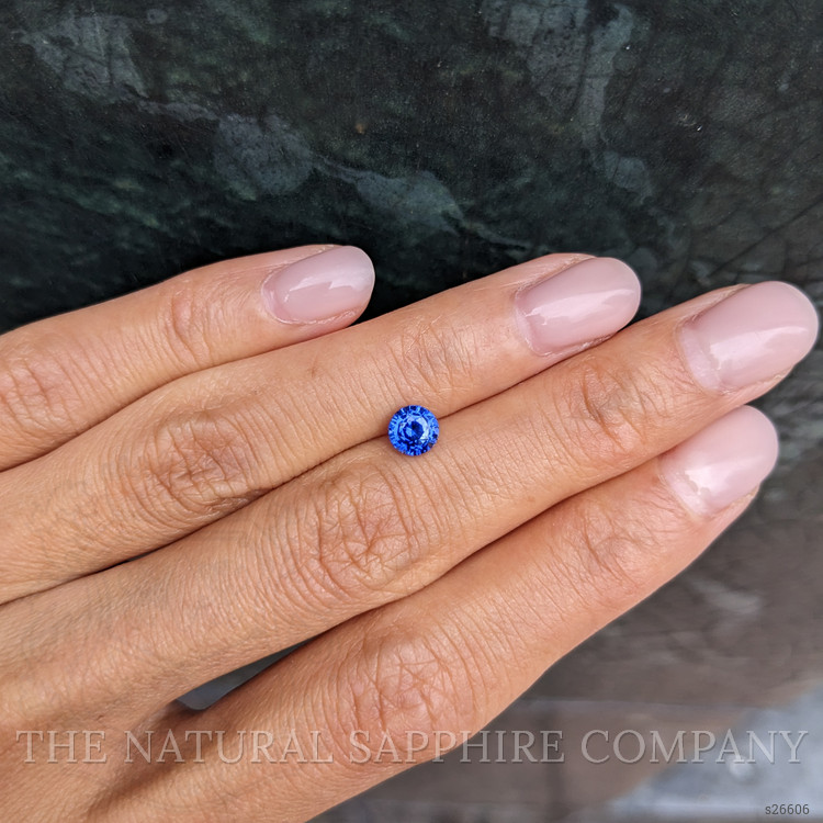 0.85 Ct. Blue Sapphire from Ceylon (Sri Lanka)