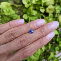 0.85 Ct. Blue Sapphire from Ceylon (Sri Lanka) Life Style
