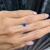0.84 Ct. Blue Sapphire from Ceylon (Sri Lanka) Life Style