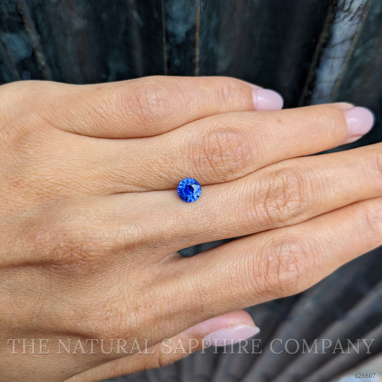0.84 Ct. Blue Sapphire from Ceylon (Sri Lanka)