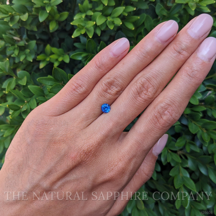 0.88 Ct. Blue Sapphire from Ceylon (Sri Lanka)