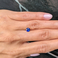 0.77 Ct. Blue Sapphire from Ceylon (Sri Lanka) Life Style