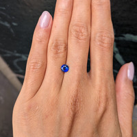 0.77 Ct. Blue Sapphire from Ceylon (Sri Lanka) Life Style