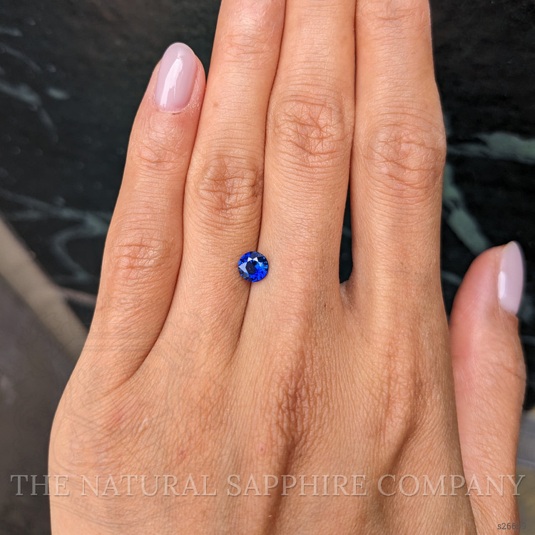 0.77 Ct. Blue Sapphire from Ceylon (Sri Lanka)
