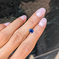 0.87 Ct. Blue Sapphire from Ceylon (Sri Lanka) Life Style