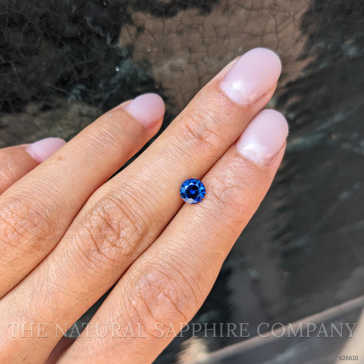 0.87 Ct. Blue Sapphire from Ceylon (Sri Lanka)