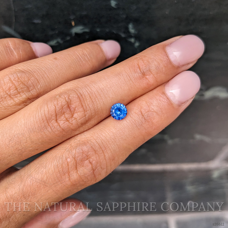 0.91 Ct. Blue Sapphire from Ceylon (Sri Lanka)