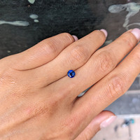 0.65 Ct. Blue Sapphire from Ceylon (Sri Lanka) Life Style