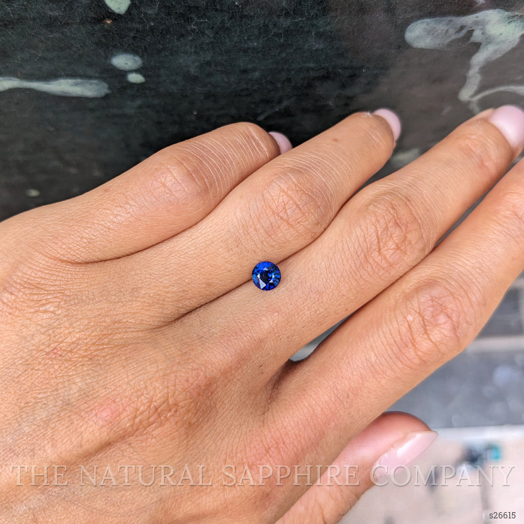 0.65 Ct. Blue Sapphire from Ceylon (Sri Lanka)