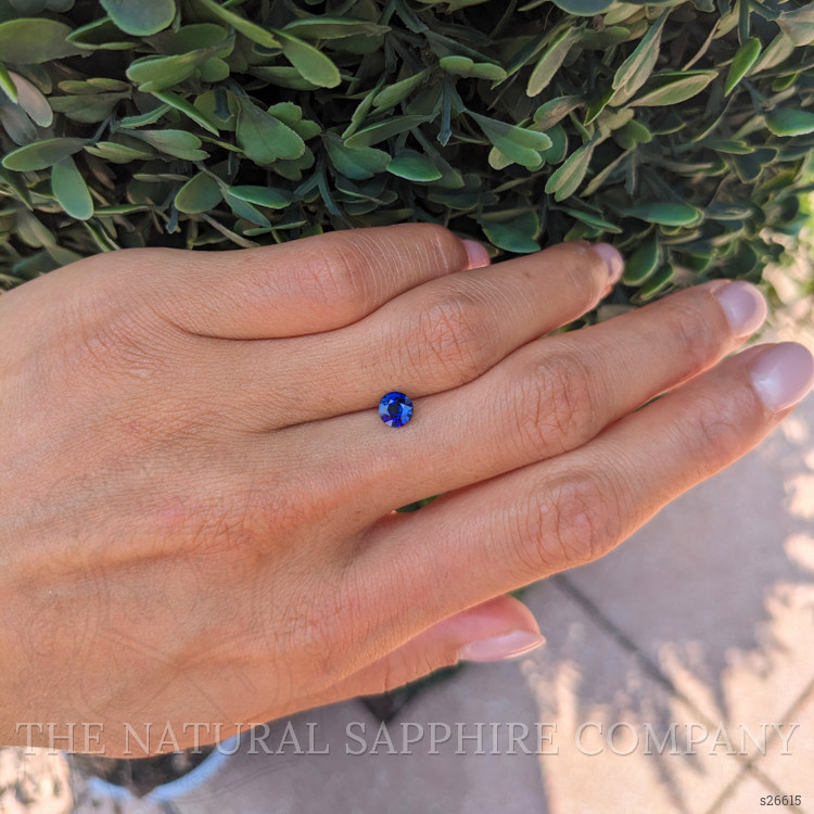 0.65 Ct. Blue Sapphire from Ceylon (Sri Lanka)