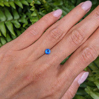 0.47 Ct. Blue Sapphire from Ceylon (Sri Lanka) Life Style