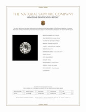 0.75 Ct. White Sapphire from Ceylon (Sri Lanka) Scan Report