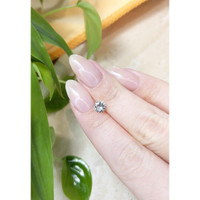 0.75 Ct. White Sapphire from Ceylon (Sri Lanka) Life Style