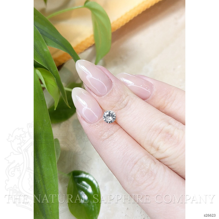 0.75 Ct. White Sapphire from Ceylon (Sri Lanka)