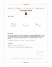 0.75 Ct. Yellow Sapphire from Ceylon (Sri Lanka) Appraisal
