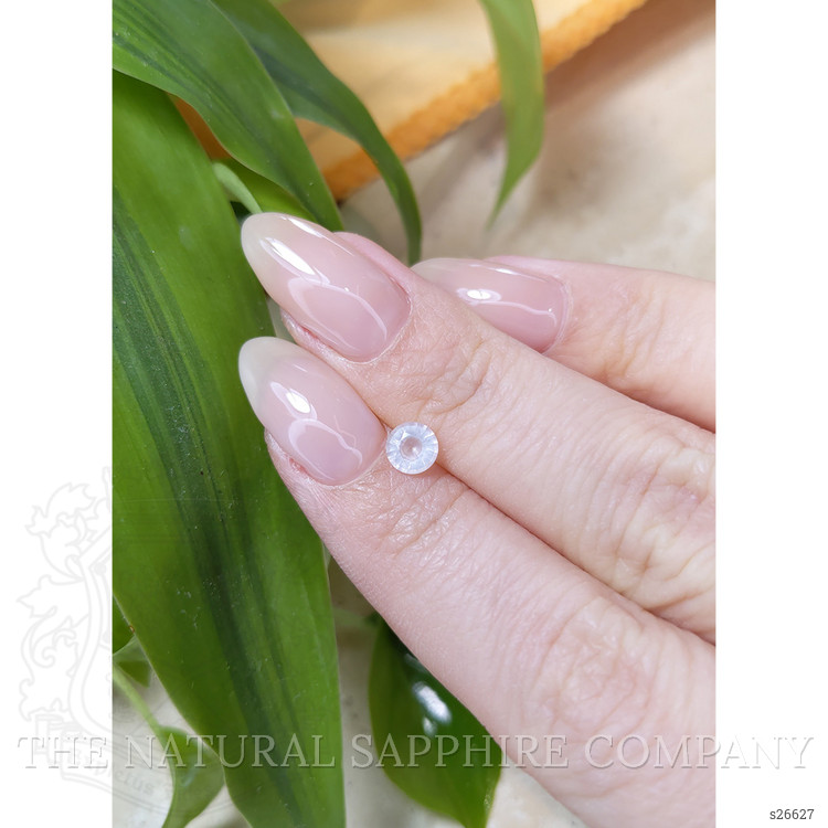 0.44 Ct. White Sapphire from Ceylon (Sri Lanka)