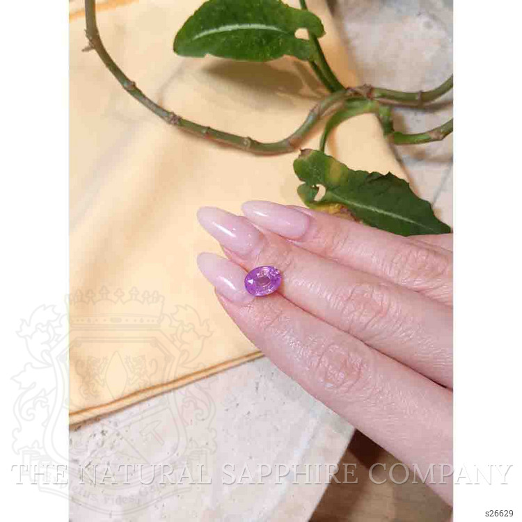 3.82 Ct. Pinkish Purple Sapphire from Ceylon (Sri Lanka)
