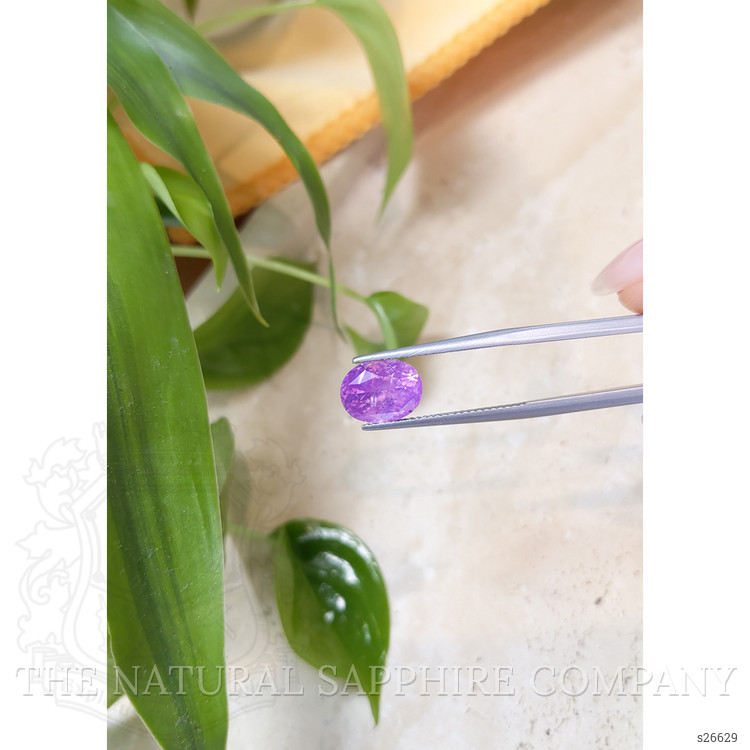 4.10 Ct. Pinkish Purple Sapphire from Ceylon (Sri Lanka)