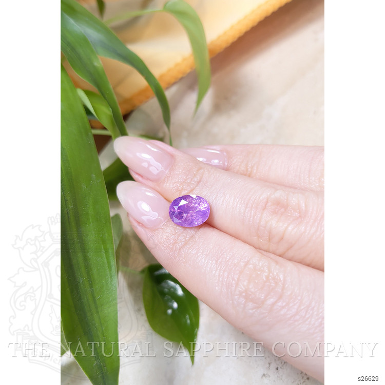 4.10 Ct. Pinkish Purple Sapphire from Ceylon (Sri Lanka)