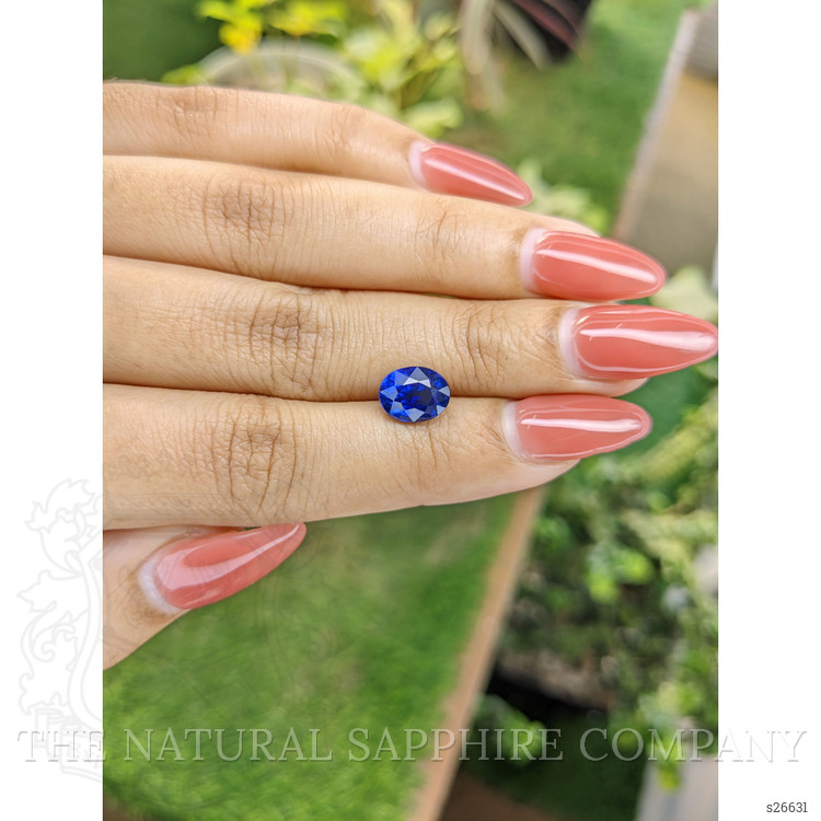 3.05 Ct. Blue Sapphire from Ceylon (Sri Lanka)