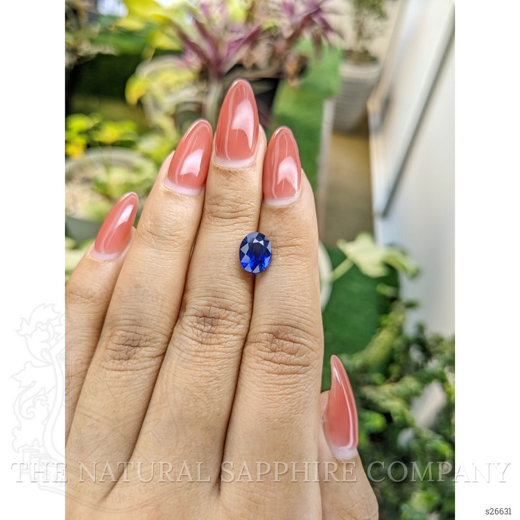 3.05 Ct. Blue Sapphire from Ceylon (Sri Lanka)